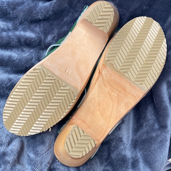 Selma Cape Clog Pica Pica Hunter Green sz 38 BNWOT - Picture 4 of 6